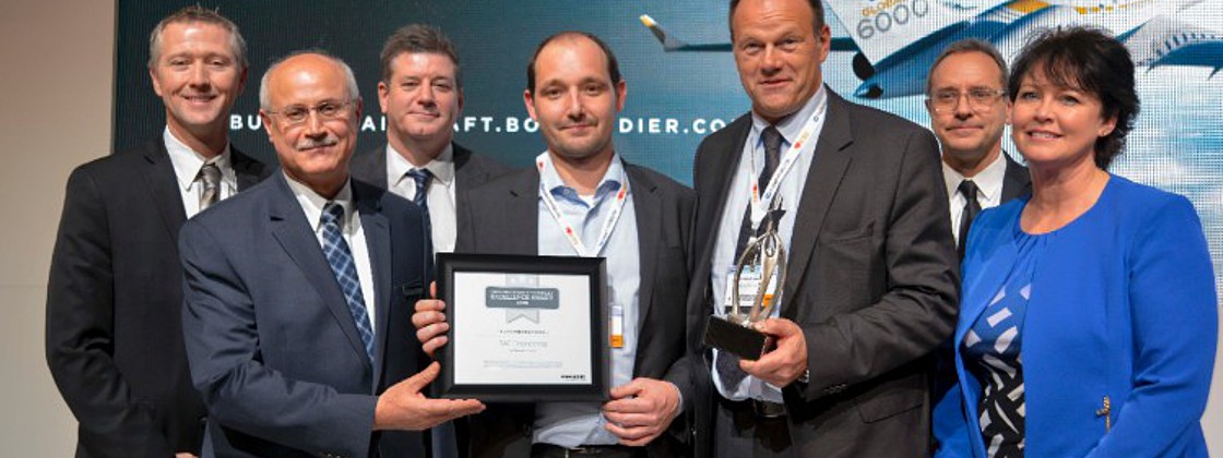 TAG Aviation Le Bourget Maintenance Services wins 2015 Bombardier Excellence Award